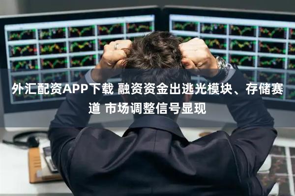 外汇配资APP下载 融资资金出逃光模块、存储赛道 市场调整信号显现